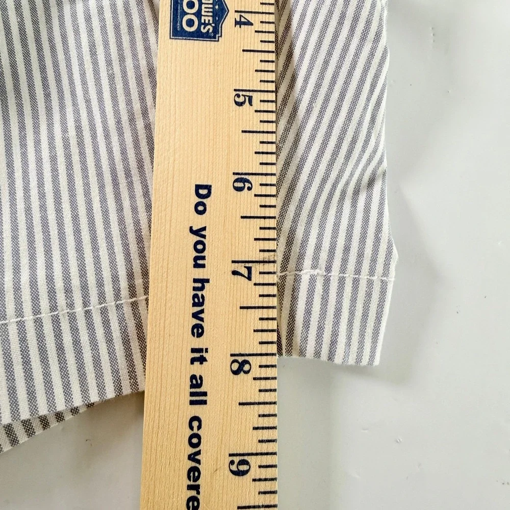 IZOD Men's Classic Fit Oxford Shorts 36W Colony Blue White‎ Striped NWT